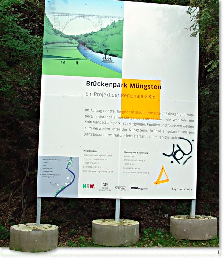 Brckenpark Mngsten -  Ein Projekt der Regionale 2006