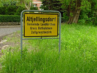 Schild - Altjellingsdorf