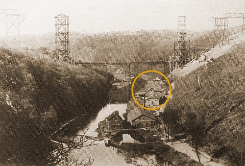 Foto: Bau der Kaiser-Wilhelm-Brücke