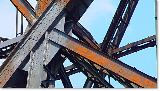 Foto: Detail der Müngstener Brücke