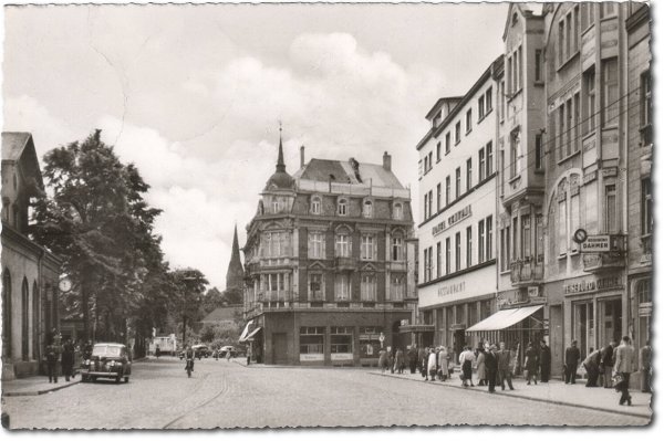 historische Postkarte mit der Ansichts des Ohligser Bahnhofes