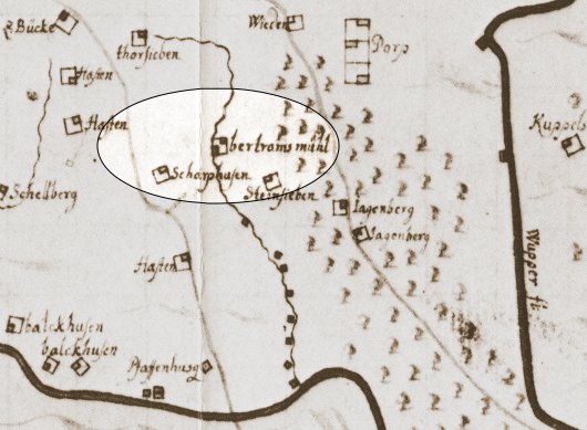 Karte Ploennies, 1715