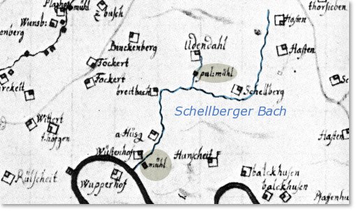 Schleifkotten, Mühlen und Hämmer an den Solinger Bächen - Schellberger Bach